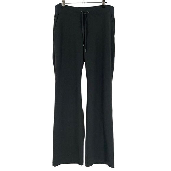 Athleta Pull-On Elastic Tie Waist Athletic Yoga Pants Gray Size 8 - Picture 1 of 12
